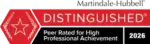Martindale-Hubbell Distinguished 2026 Award
